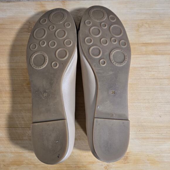 Marc Jacobs Ballet Flats Preppy Bow Black Tan 36 5.5 6 Classic Capsule Leather - Picture 8 of 8